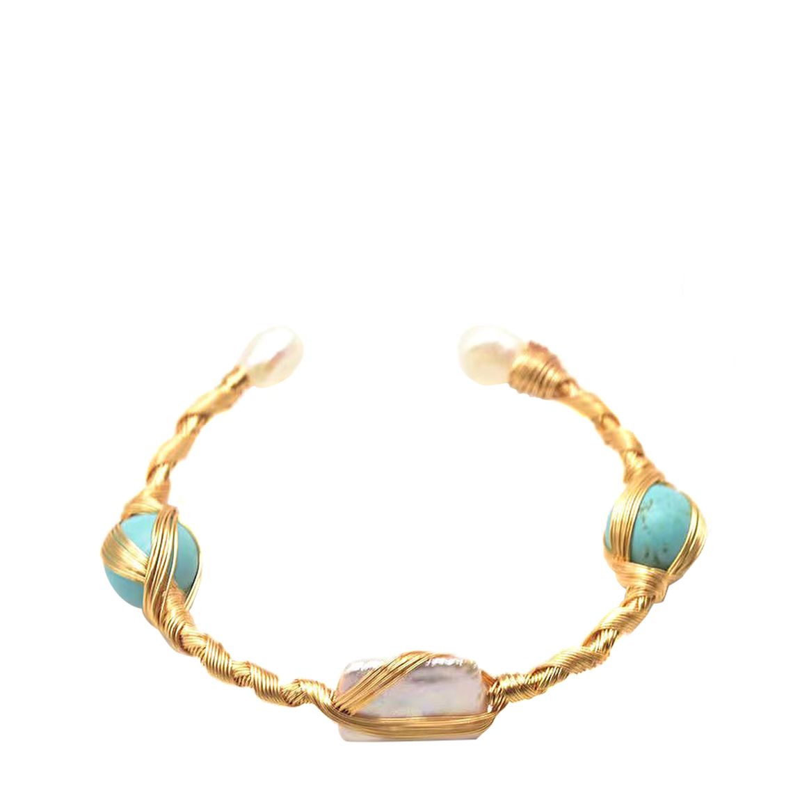 Gold Turquoise Bracelet main product photo
