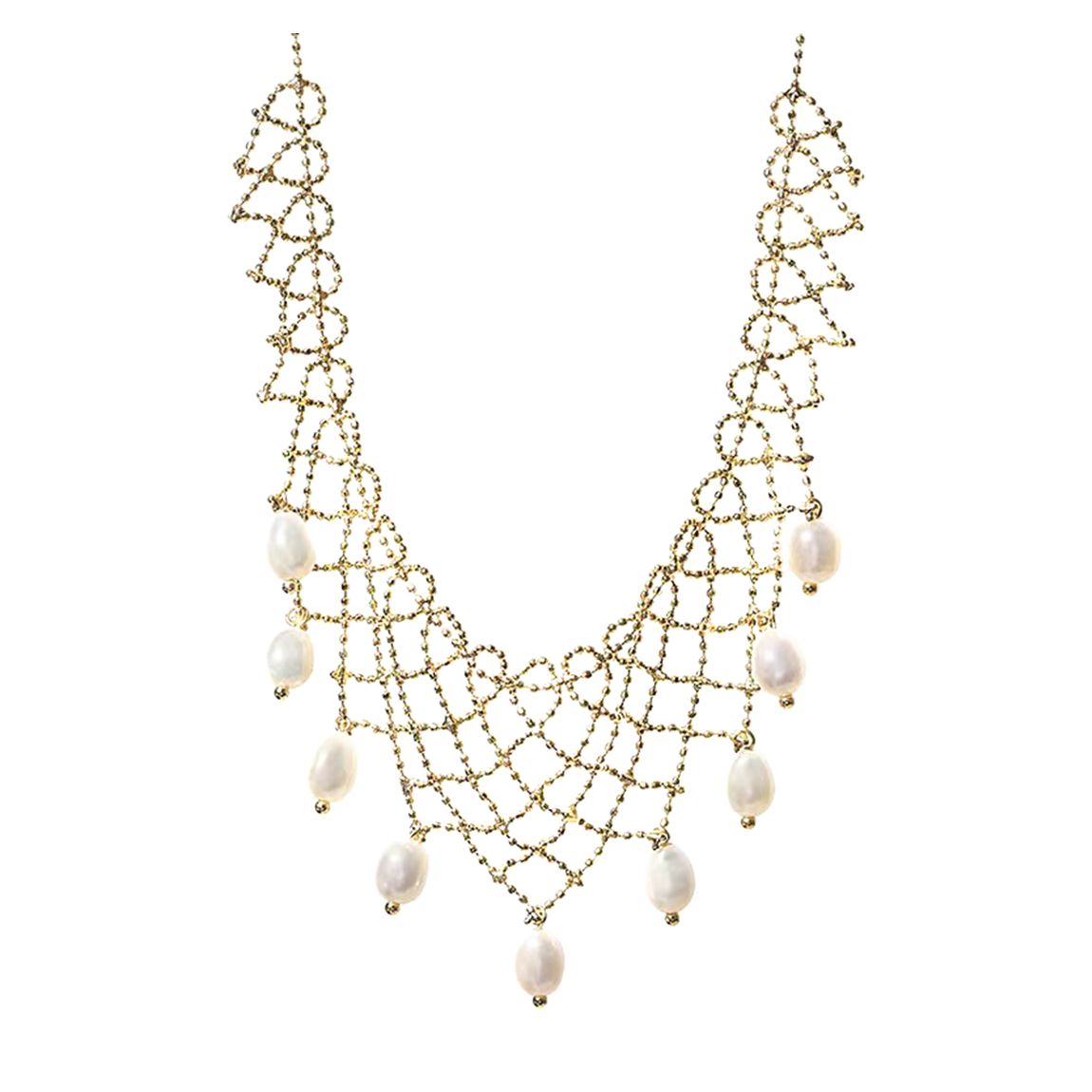 Gold Lace Necklace main product photo