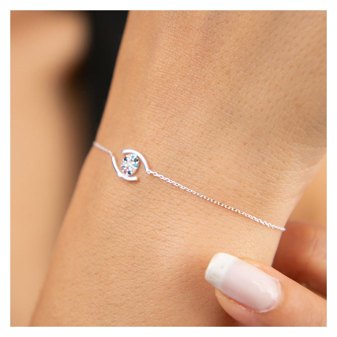 White Anklet main product photo