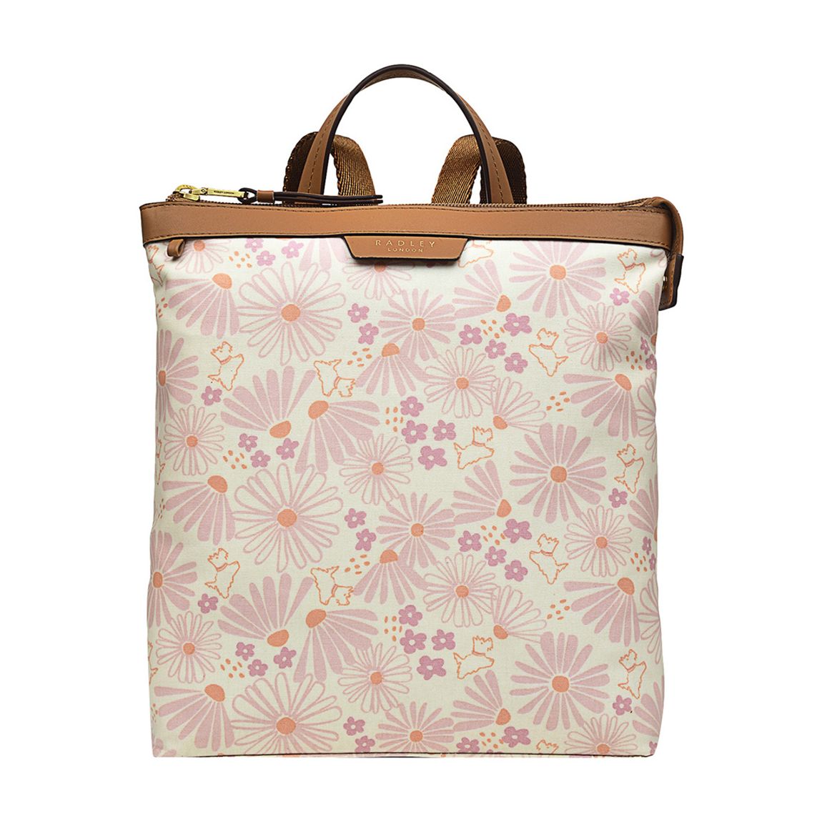 Chalk Radley Blooms - Resp Small Ziptop Backpack main product photo