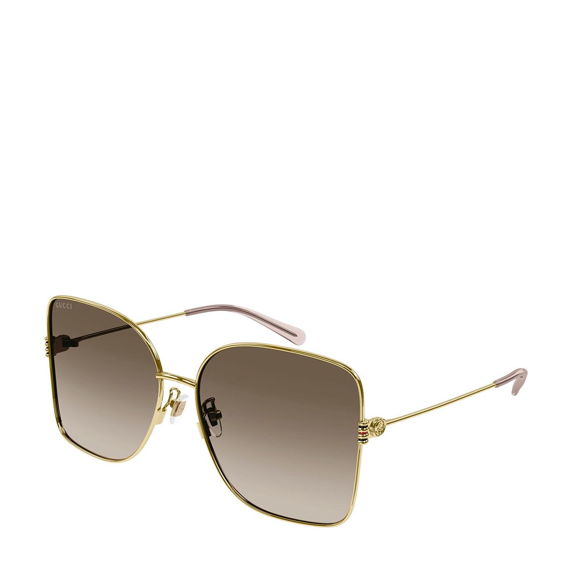 Women's Gold/Brown Gucci Sunglasses 62mm main product photo