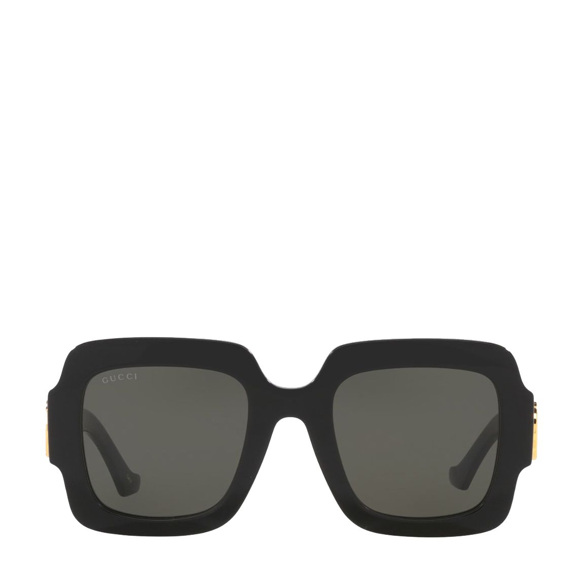 Women's Black/Grey Gucci Sunglasses 50mm main product photo