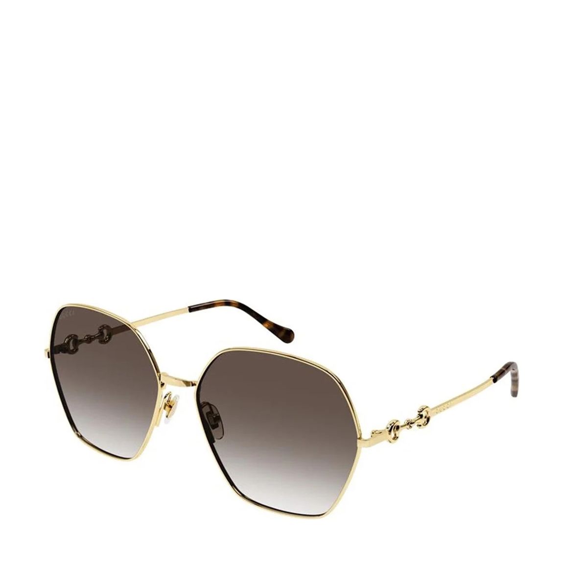 Women's Gold/Brown Gucci Sunglasses 62mm main product photo