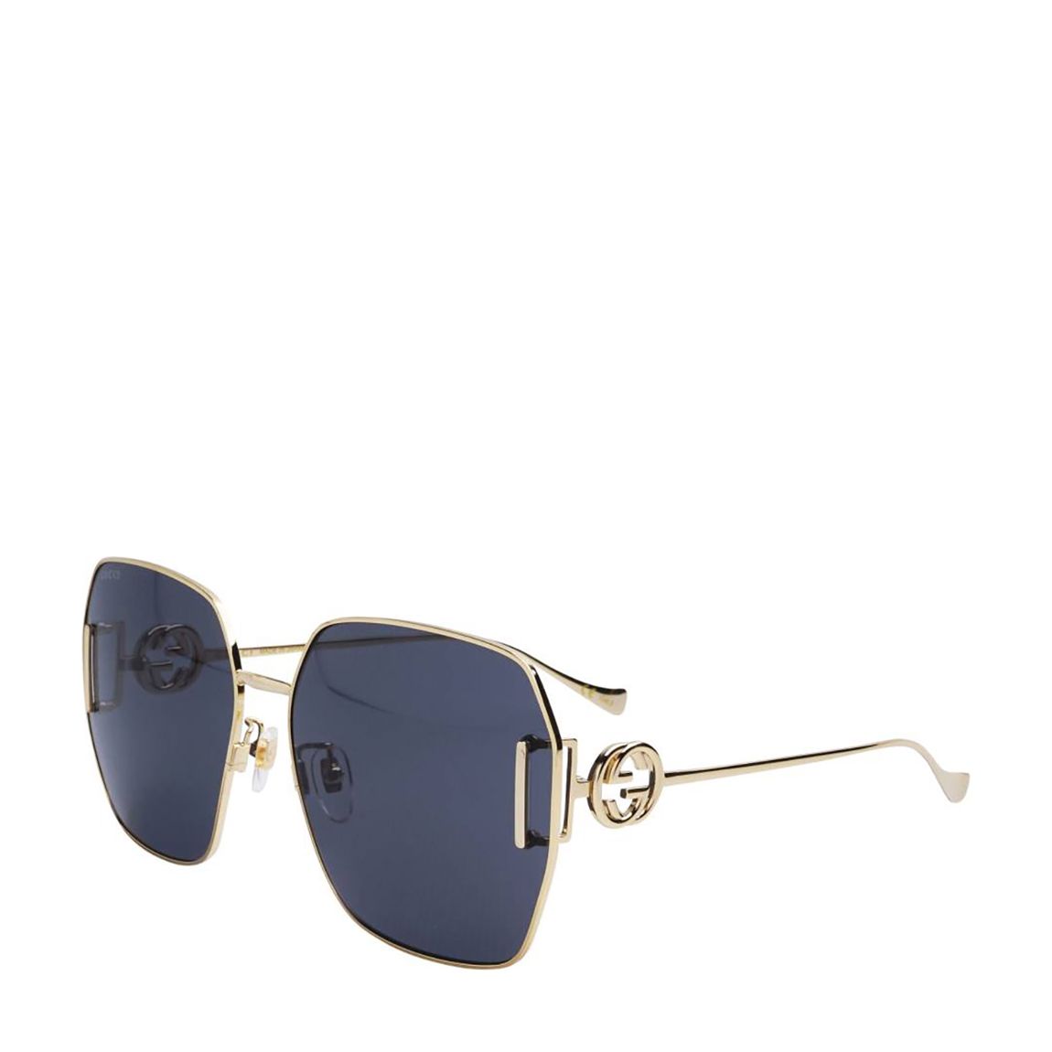 Women's Gold/Grey Gucci Sunglasses 64mm main product photo