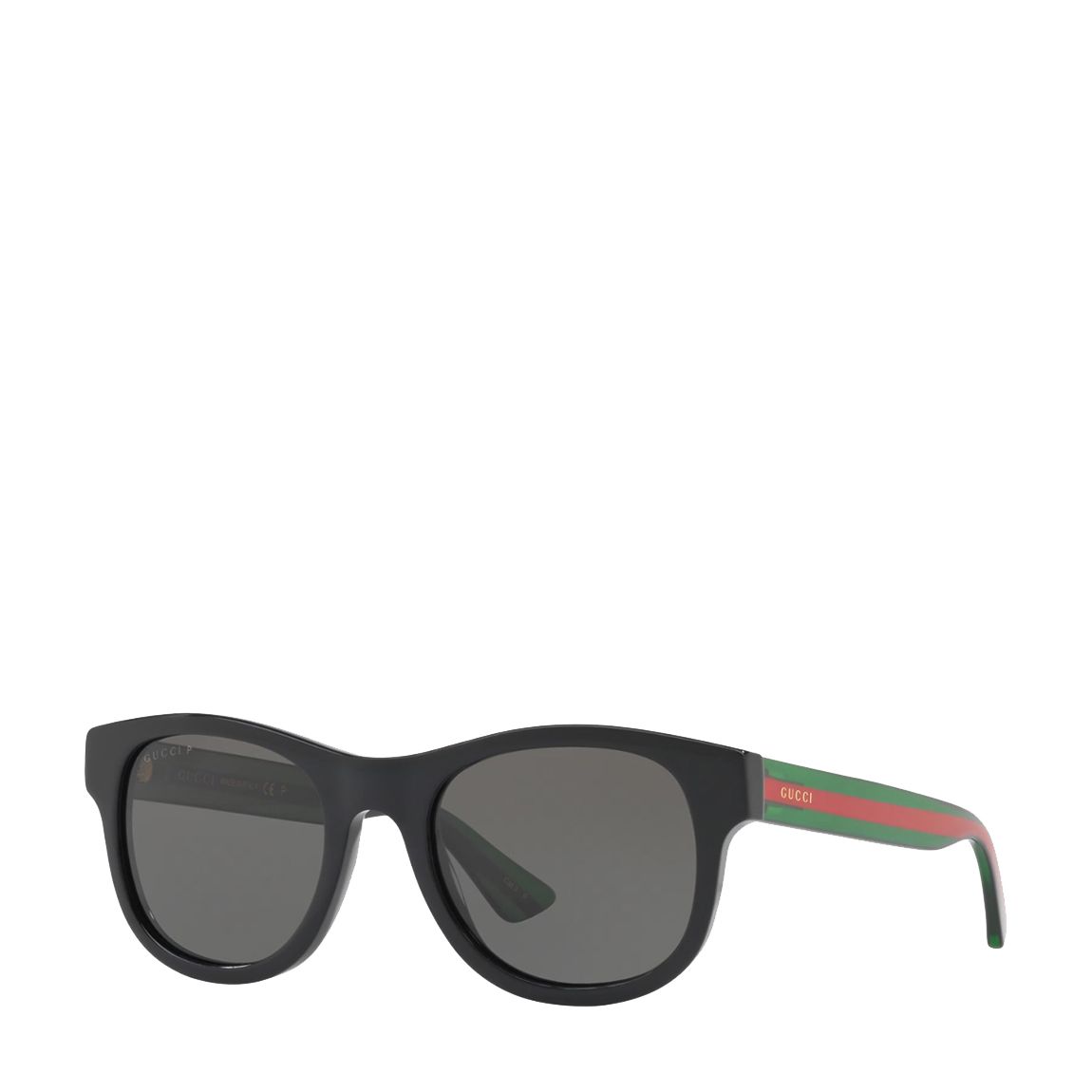 Men's Black/Green Gucci Sunglasses 52mm main product photo