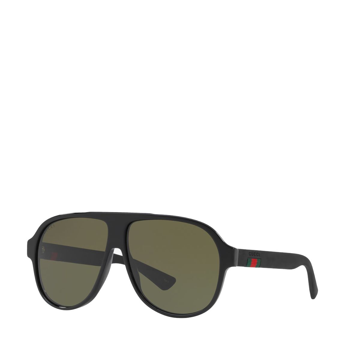 Men's Black/Green Gucci Sunglasses 59mm main product photo