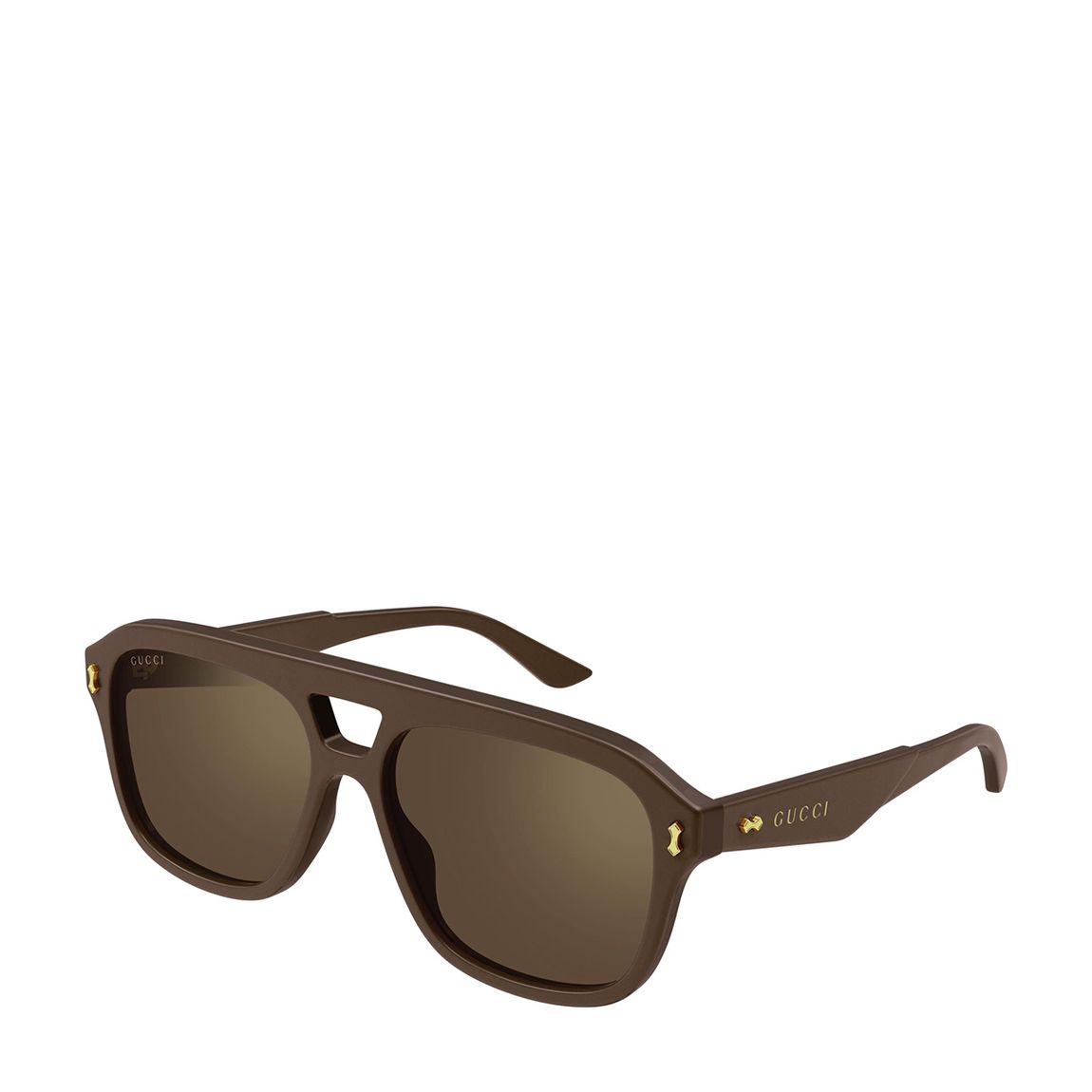 Men's Brown Gucci Sunglasses 57mm main product photo