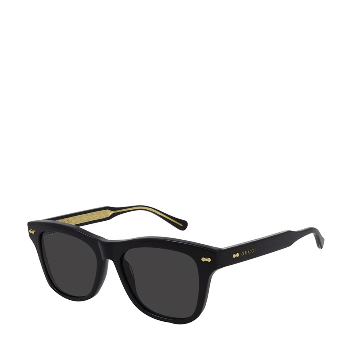 Men's Black/Grey Gucci Sunglasses 53mm main product photo