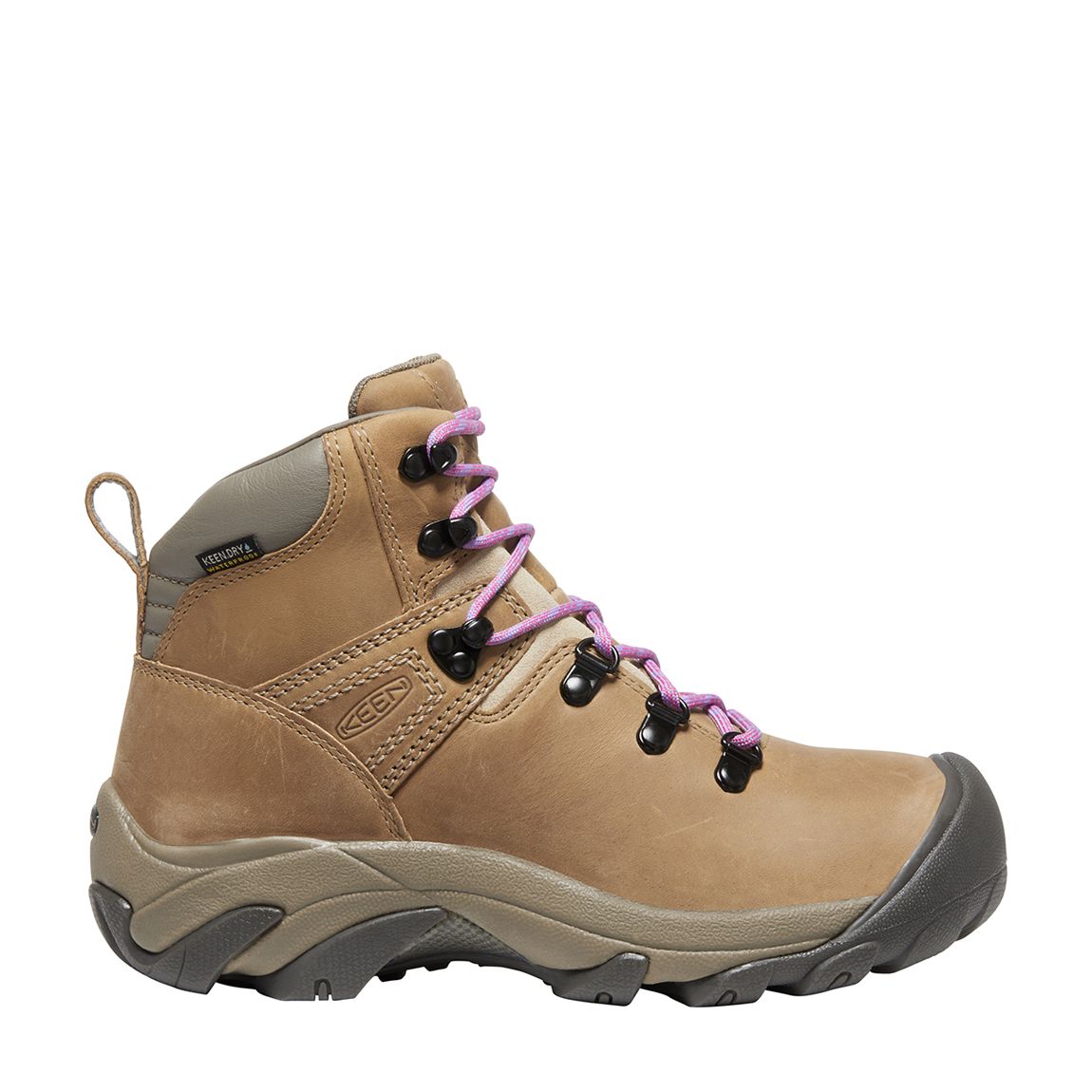 Women's Beige/Pink Pyrenees Waterproof Hiking Boots main product photo