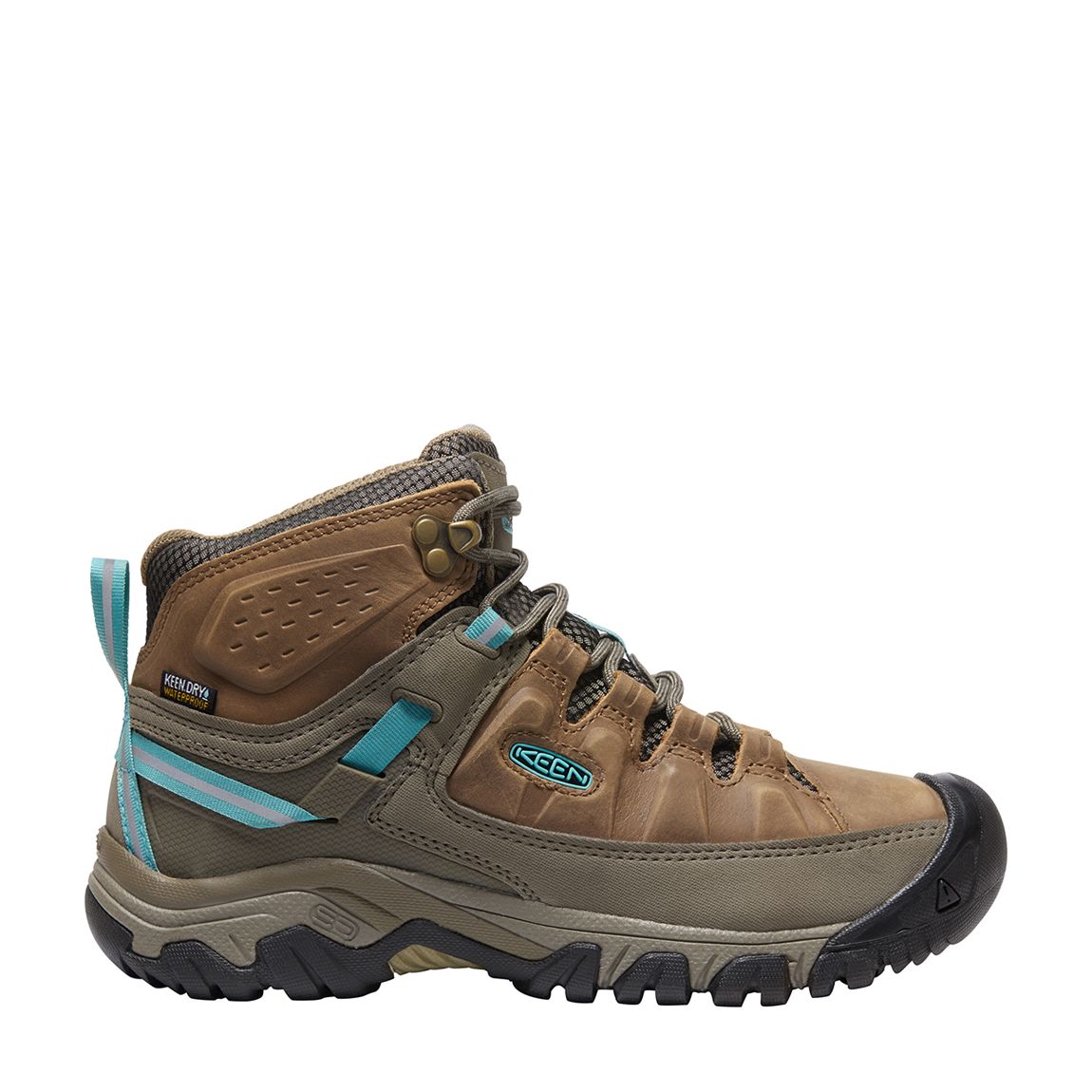 Women's Brown/Blue Targhee III Waterproof Mid Boots main product photo