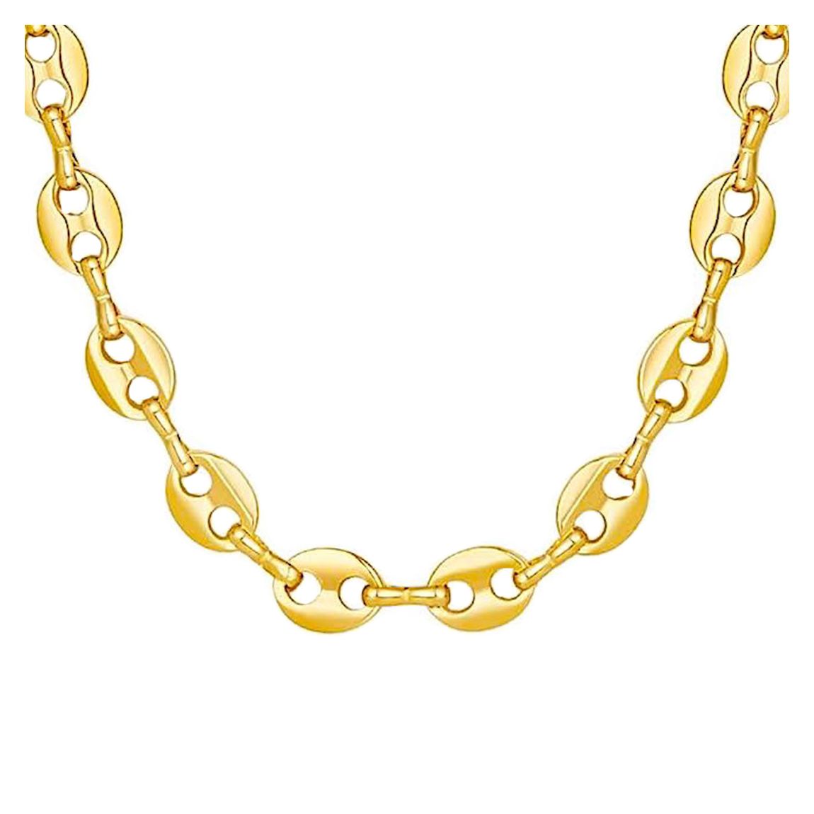 18K Gold Italian Link Necklace main product photo