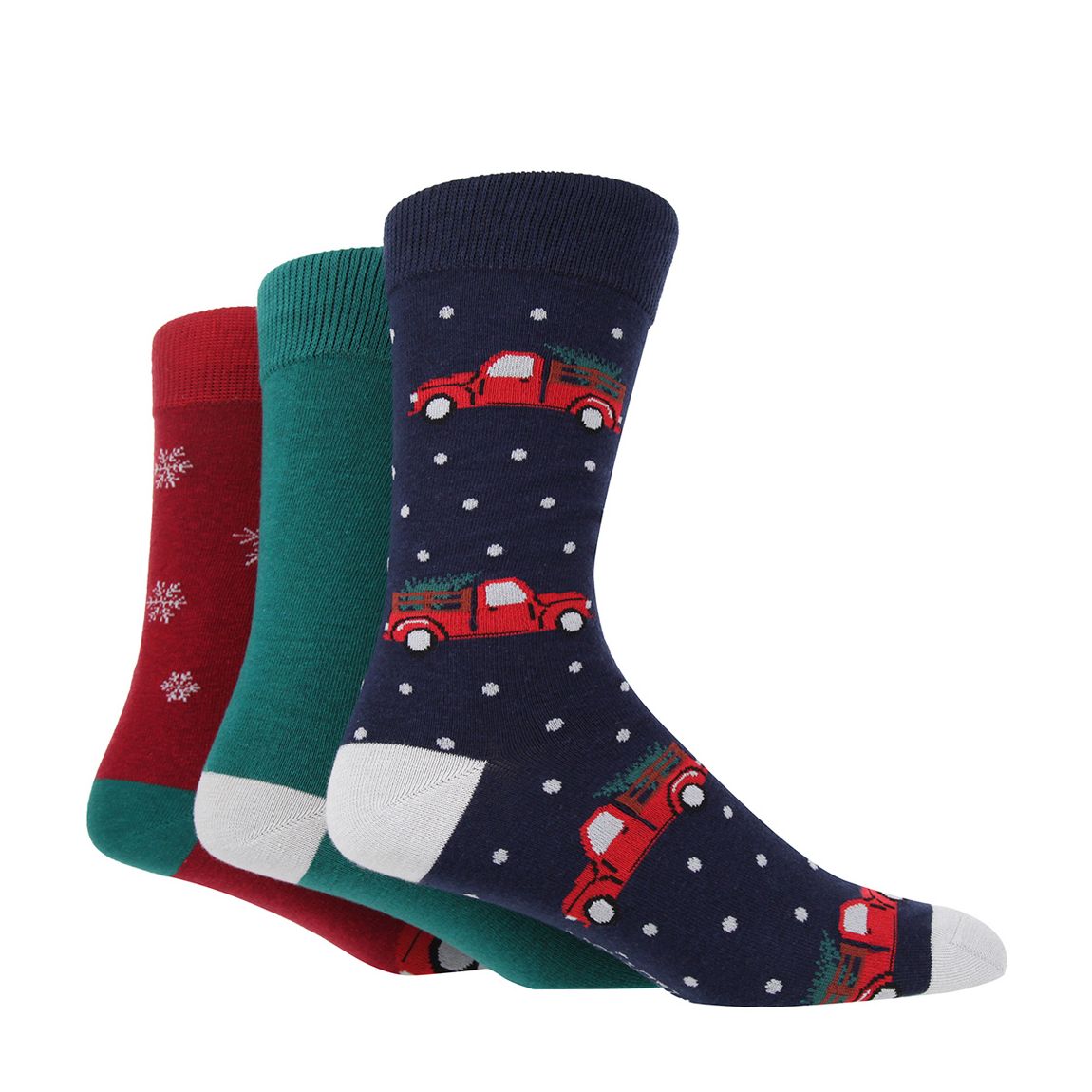 Multi Sock 3pk Seasonal Hanging Gift main product photo