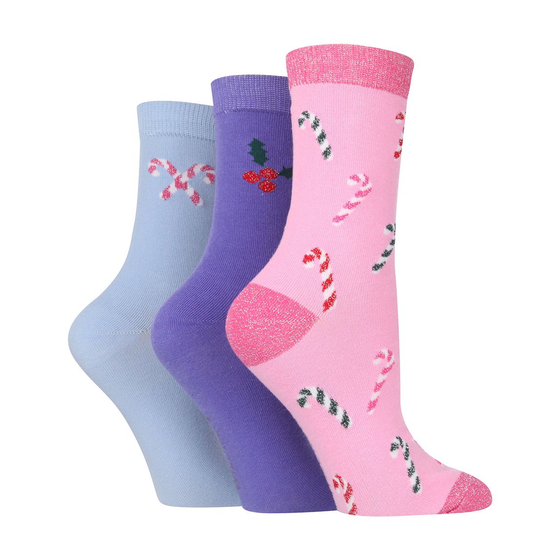 Multi 3 Pack Ladies Seasonal Socks main product photo