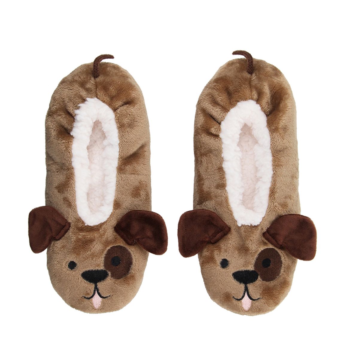 Brown Dog 1pk Fluffy Footsie Slipper Sock main product photo