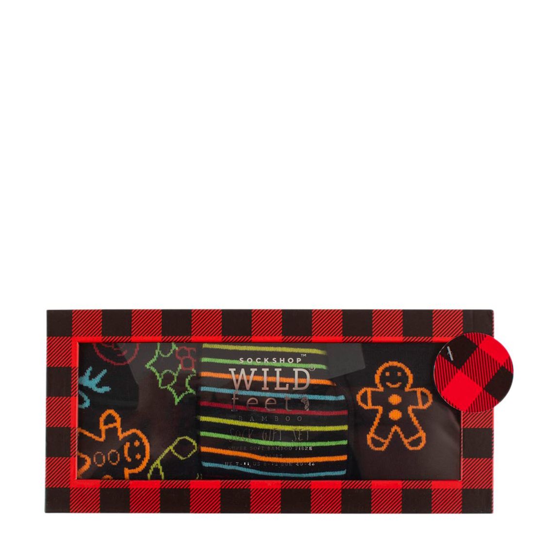 Multi 3 Pack Mens Bamboo Seasonal Sock Gift Box main product photo