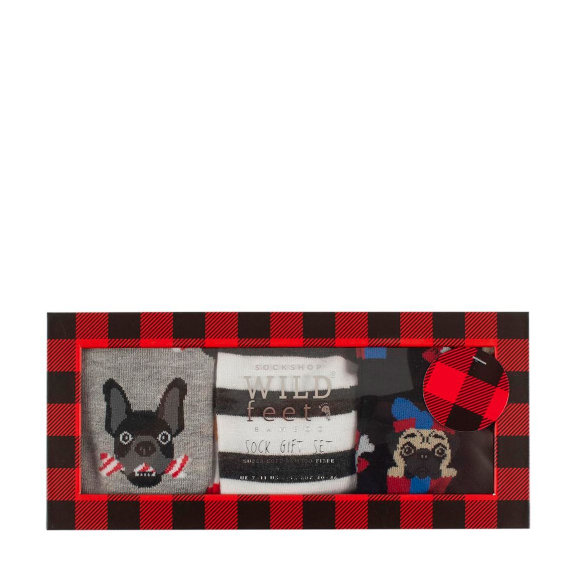 Multi 3 Pack Mens Bamboo Sock Gift Box main product photo