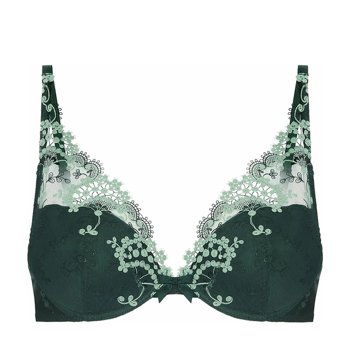 Green Kosai Triangle Push Up Bra main product photo