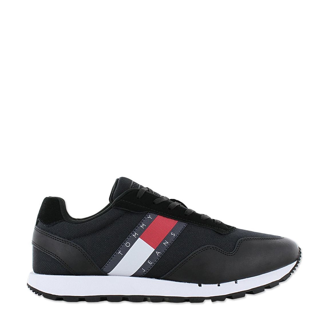 Black Runner Leather Trainers main product photo