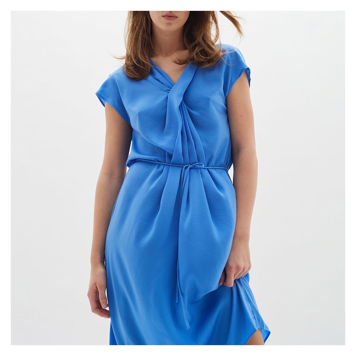 Blue Jito Tie Mini Dress main product photo