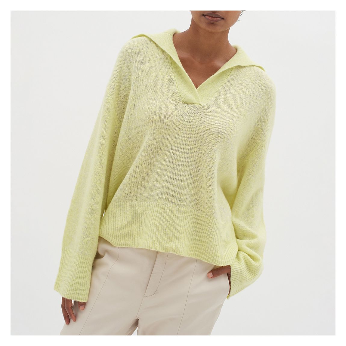 Yellow Wool blend Pullover main product photo