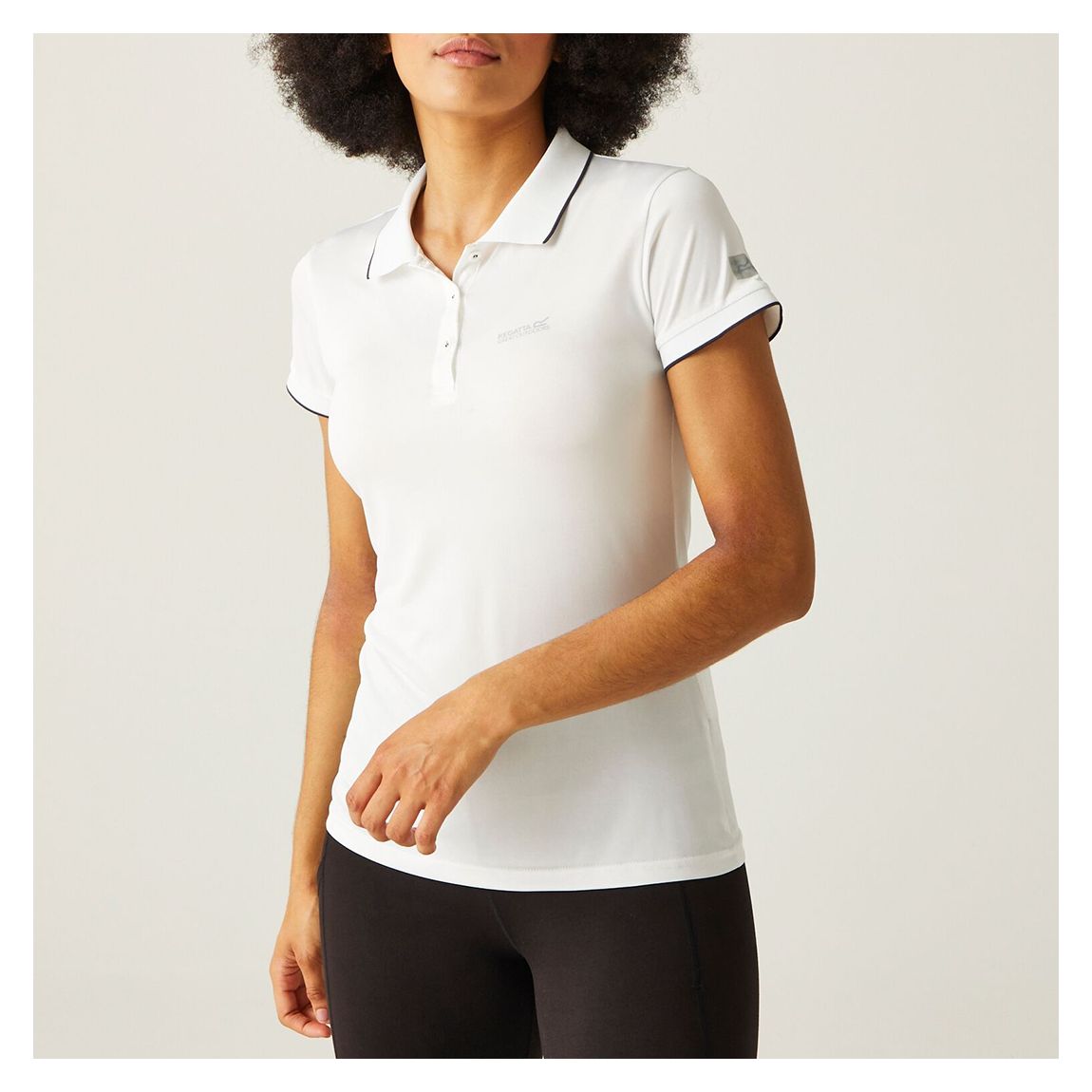 White Remex Active Polo Shirt main product photo