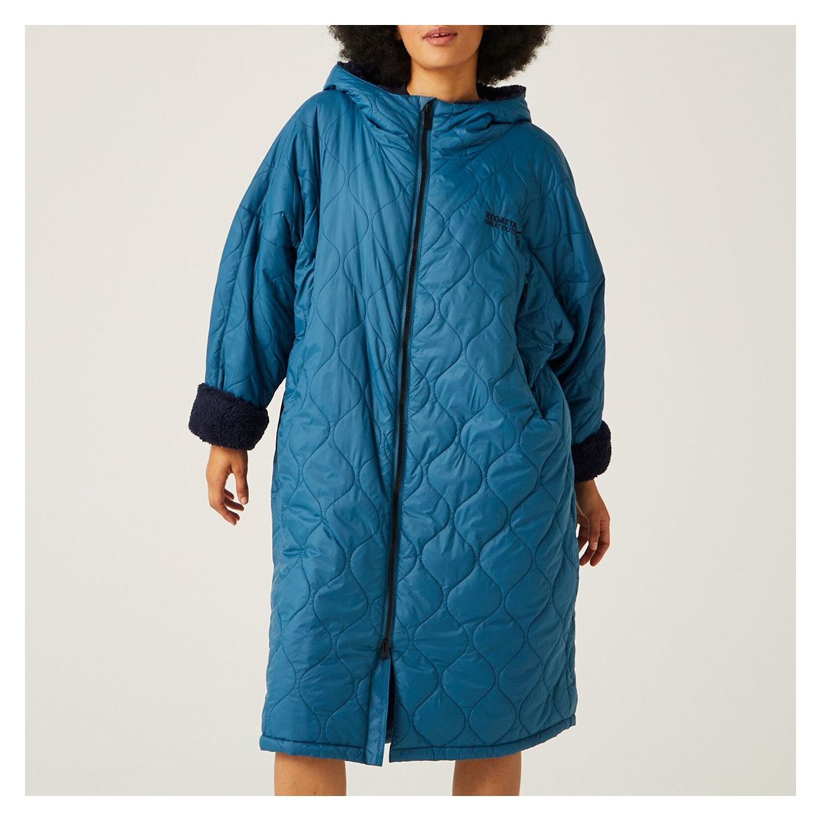 Blue Waterproof Changing Robe main product photo