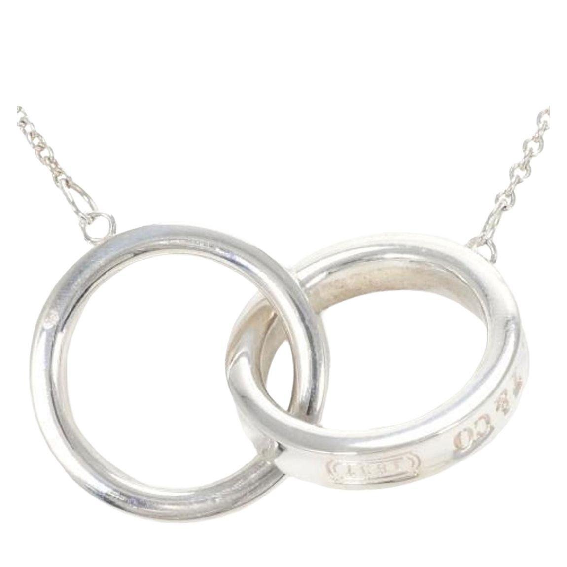 Silver Tiffany & Co Linked Rings Necklace - B main product photo