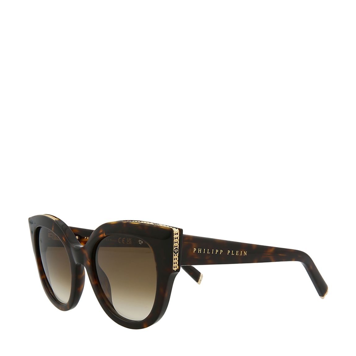 Womens Brown Philipp Plein Sunglasses 53mm main product photo