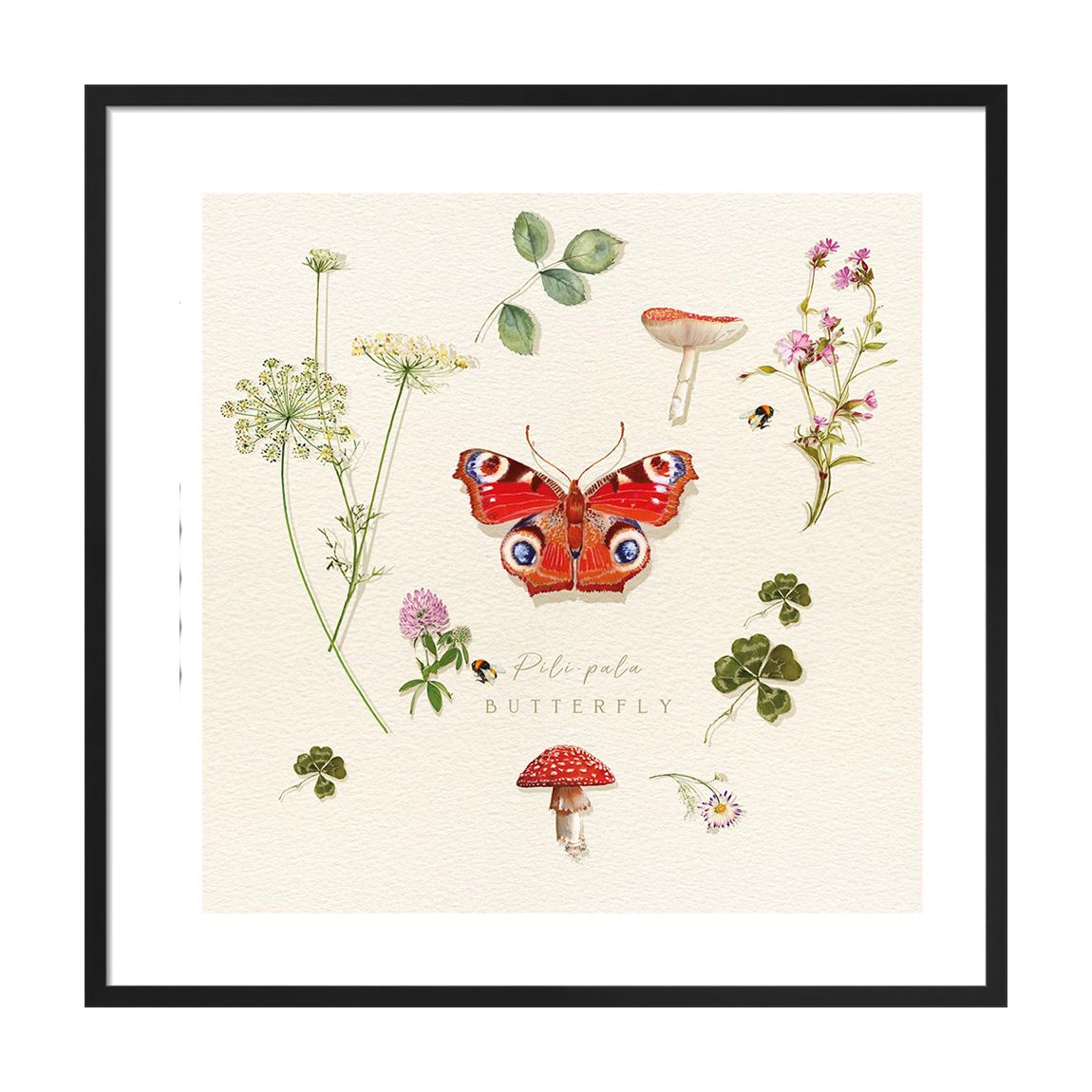 Pili Palabutterfly 40x40 cm Framed Print main product photo