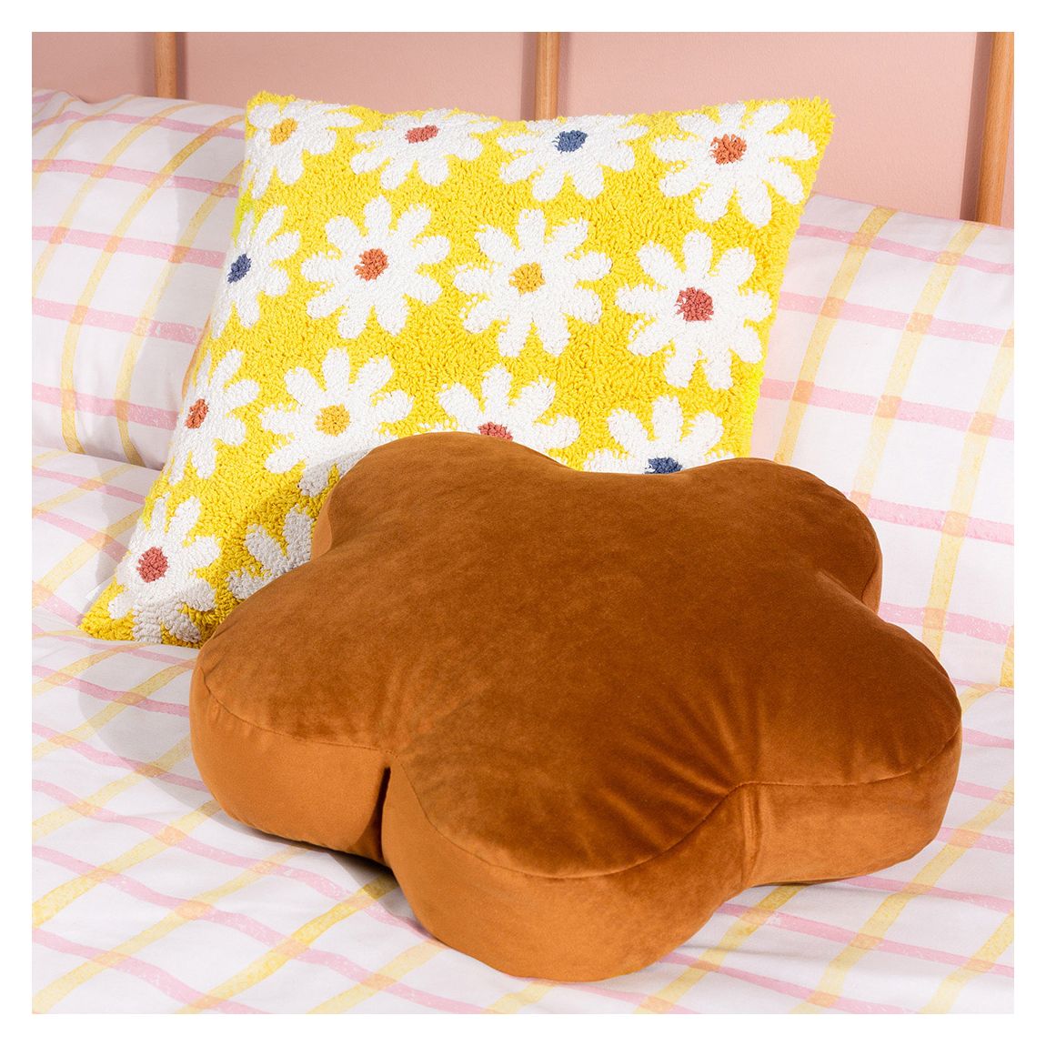 Flower Ready Filled Cushion Ginger main product photo