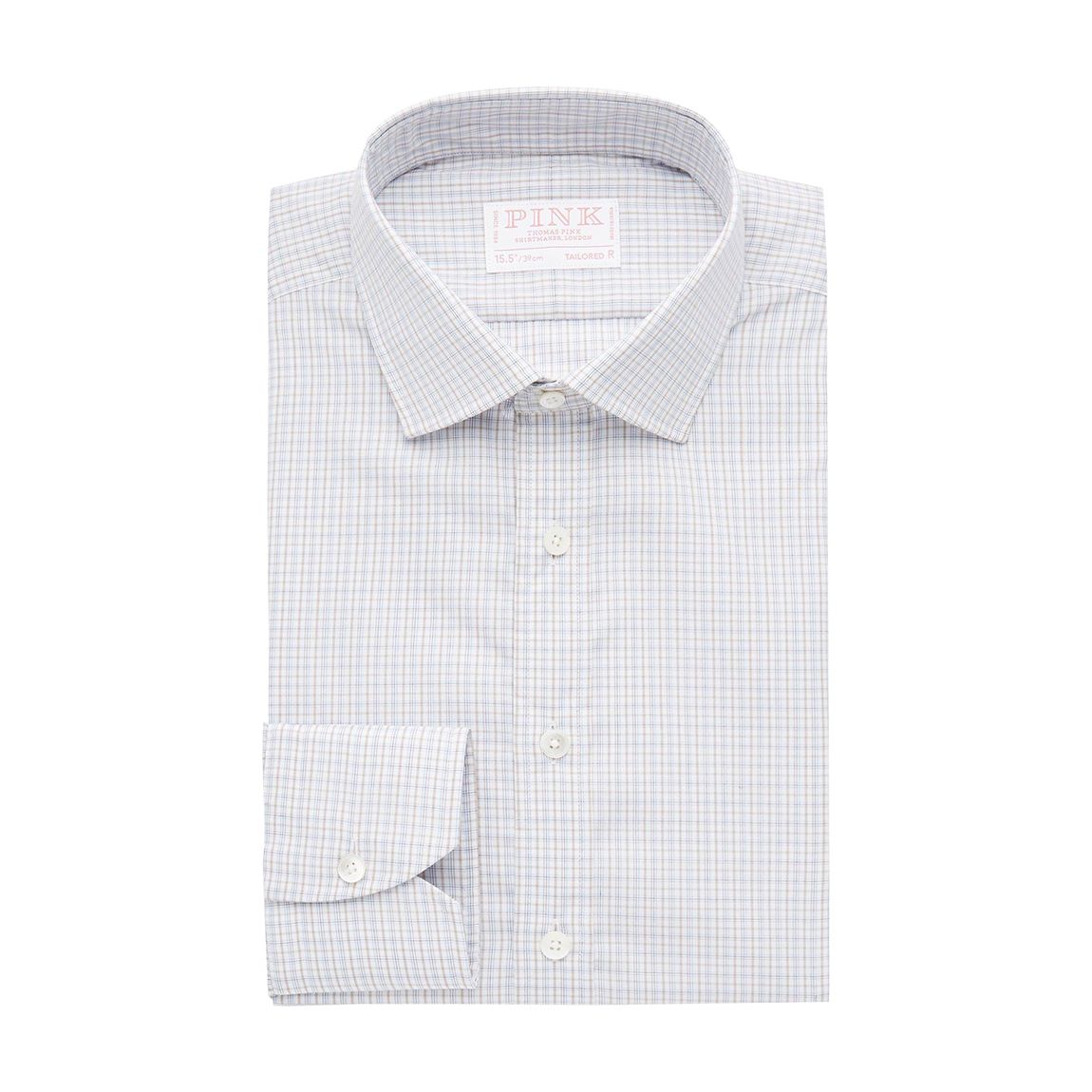 White Check Tailored Fit Cotton Shirt main product photo