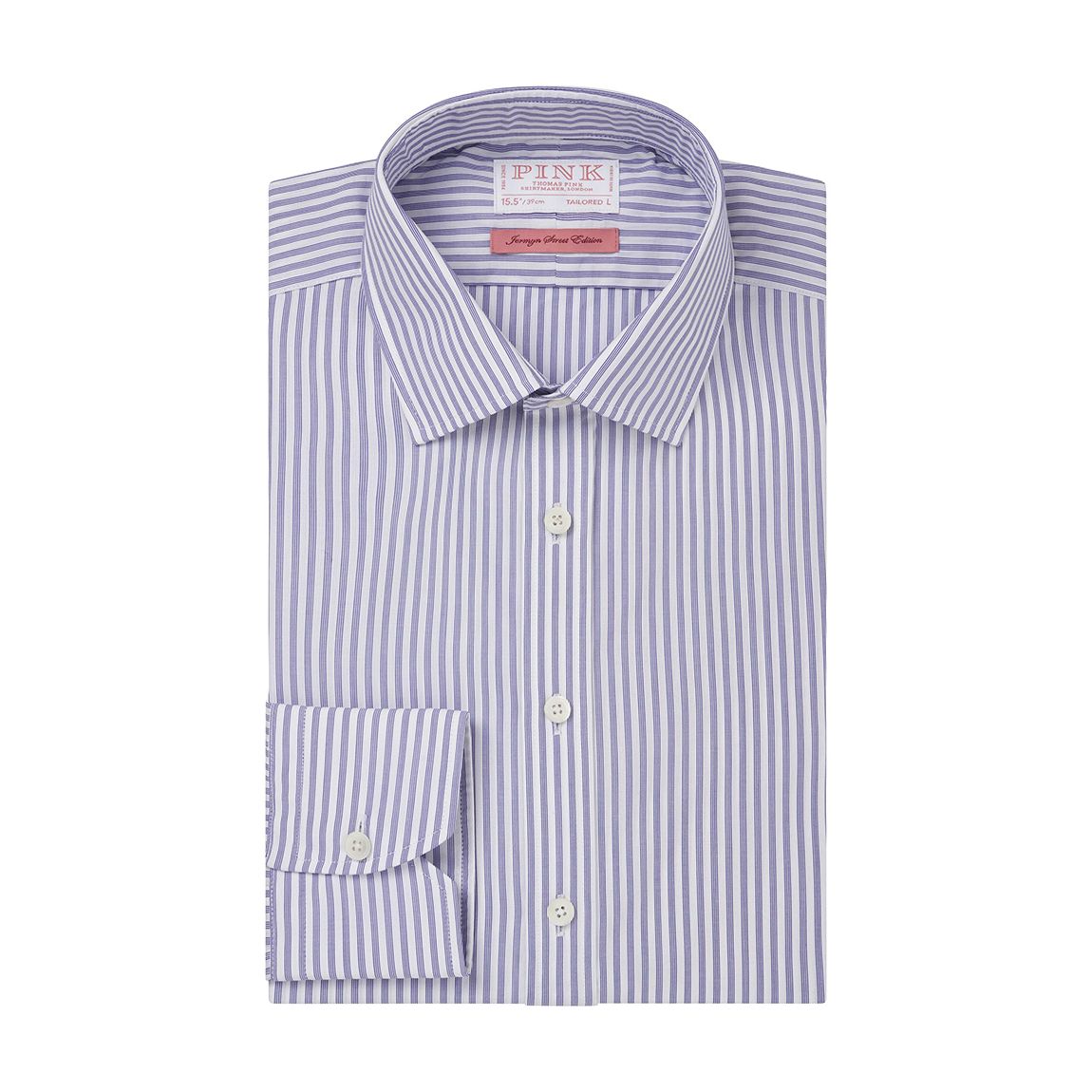 White Stripe Tailored Fit Dobby Cotton Shirt main product photo