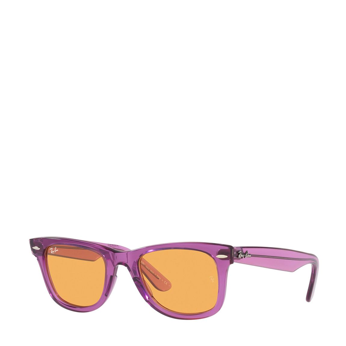 Transparent Violet Wayfarer Sunglasses 50mm main product photo