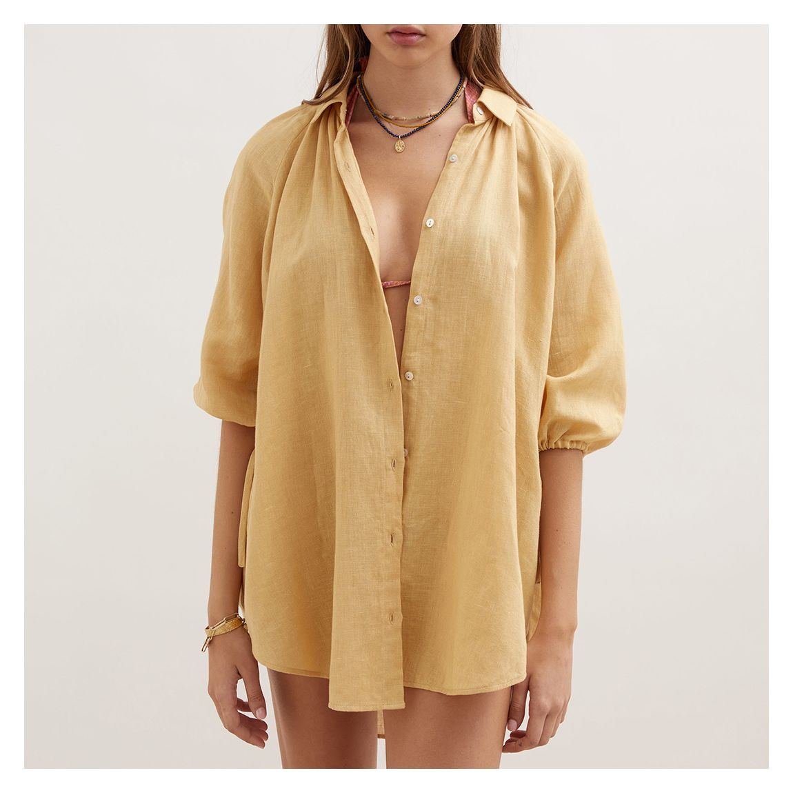 Yellow La Ponche Shirt main product photo