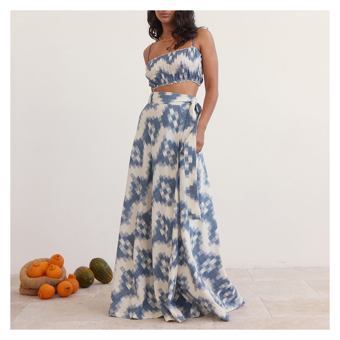 Multi Neith Ikat Wrap Skirt main product photo