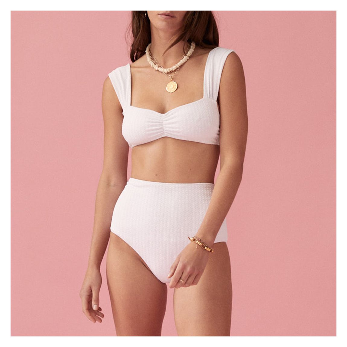 White Ra Pania Bikini Bottoms main product photo