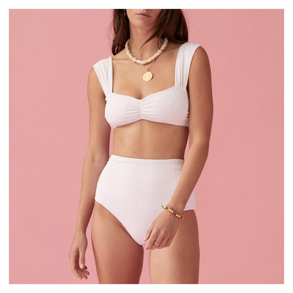 White Stelia Bralette main product photo