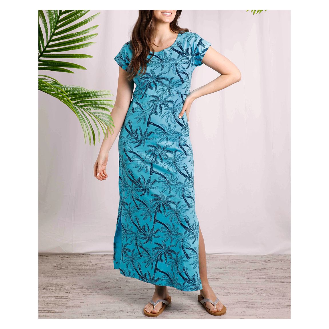 Blue Mirren Cotton Dress main product photo