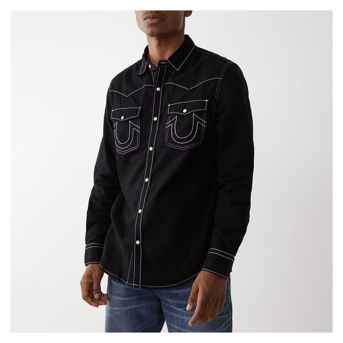 Black Western Cotton Shirt main product photo