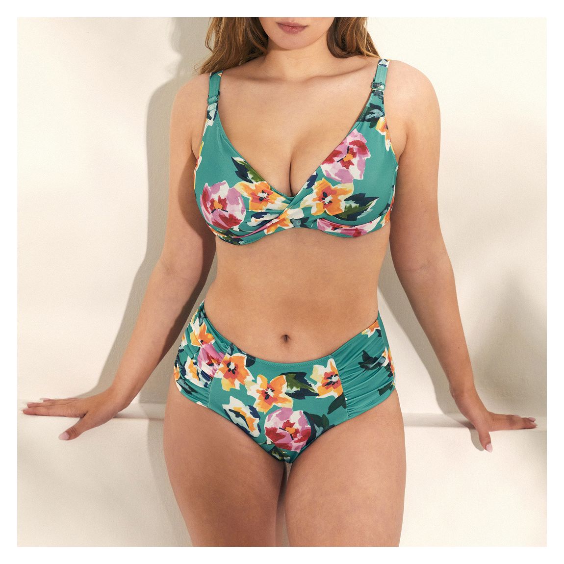Turquoise Non Padded Bikini Set main product photo