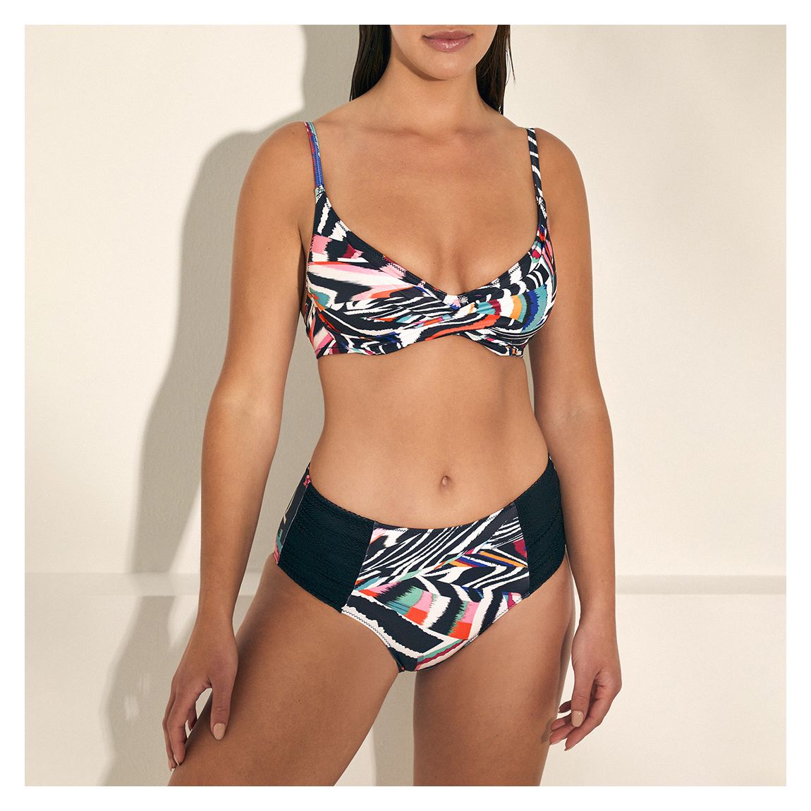 Black Non Padded Underwired Capacity Bikini Set main product photo