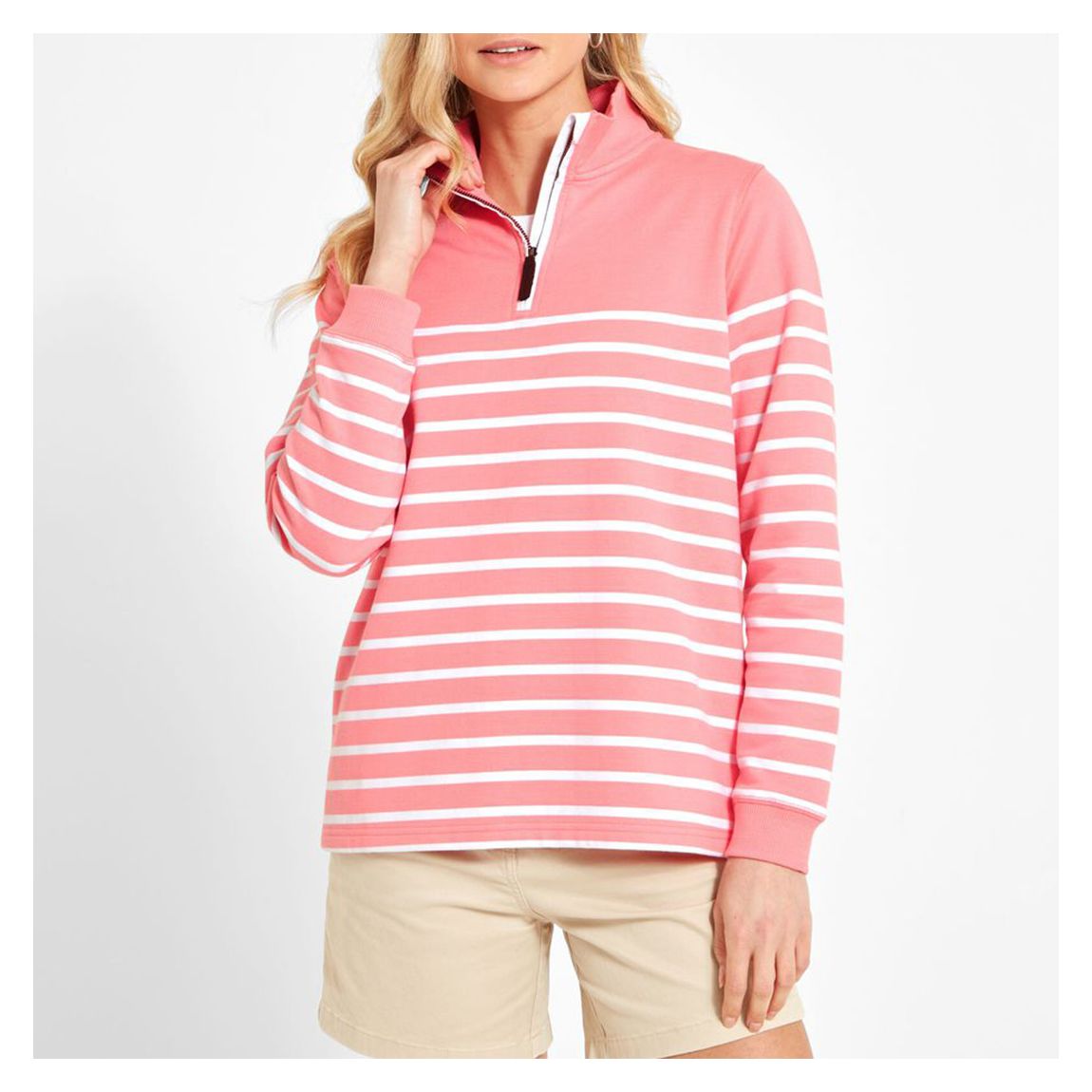 Pink Hope Cove Cotton Sweatshirt main product photo