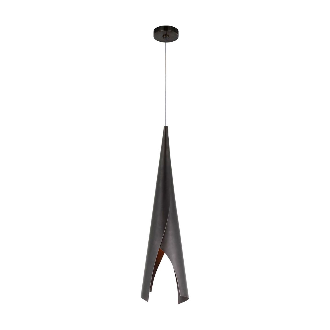 Piel Medium Wrapped Pendant in Bronze main product photo