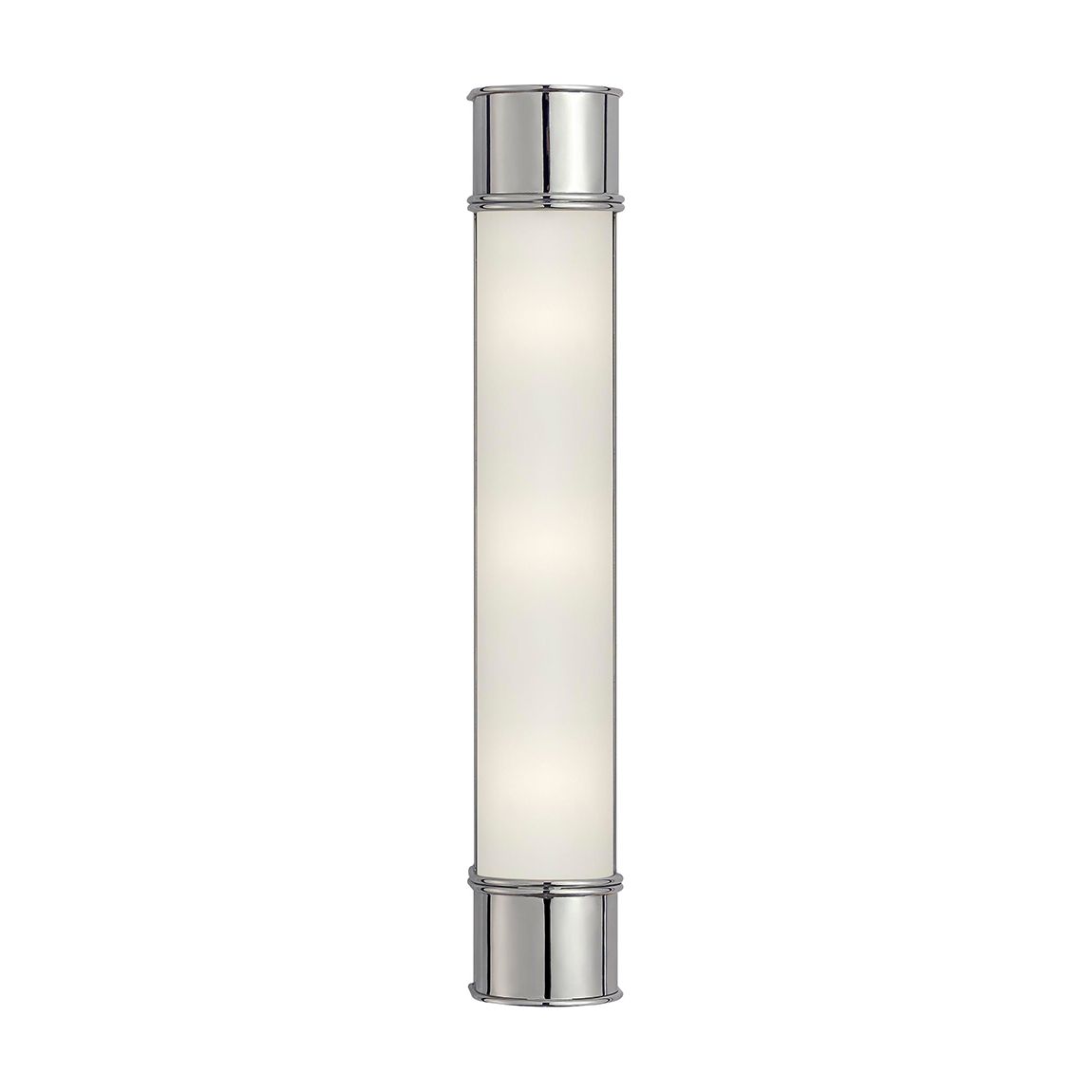 Oxford 24" Bath Sconce in Chrome with Frosted Glass main product photo