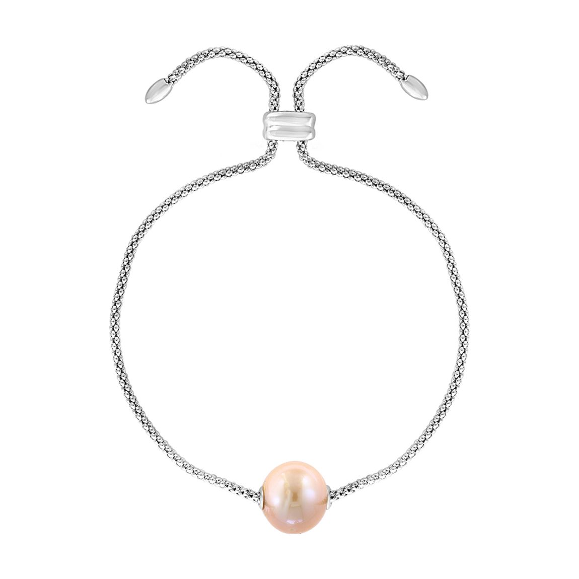 Silver Peach Freshwater Pearl Bracelet main product photo