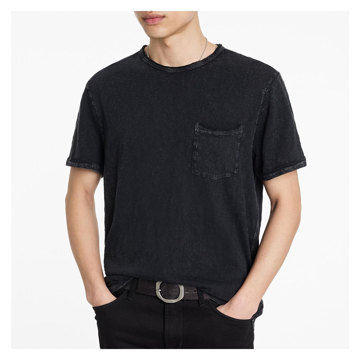 Black Cooper Crew Cotton T-Shirt main product photo