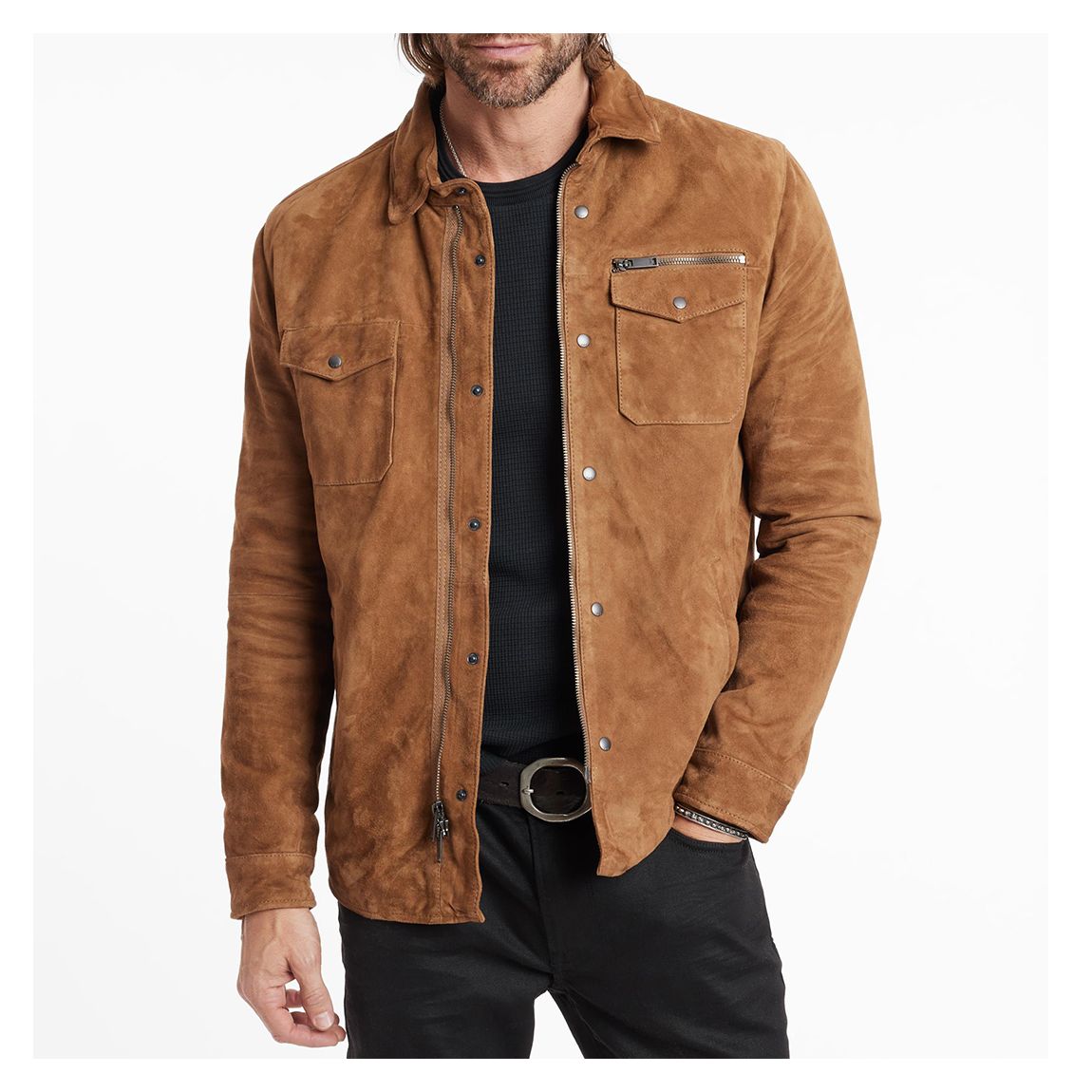 Camel Shilo Light Suede Jacket main product photo