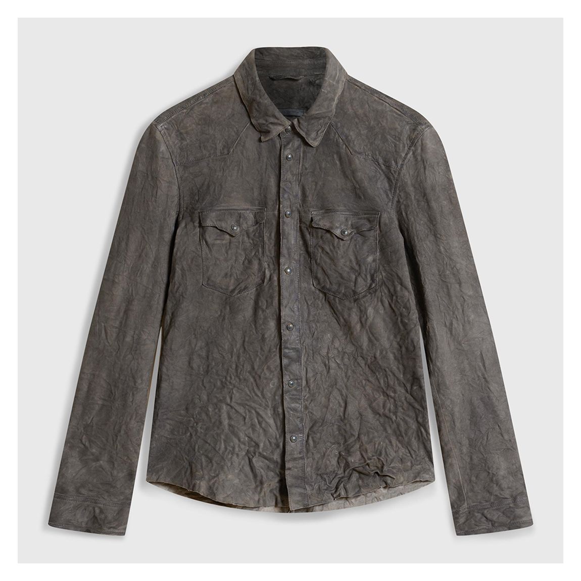 Black Mason Western Leather Shirt main product photo