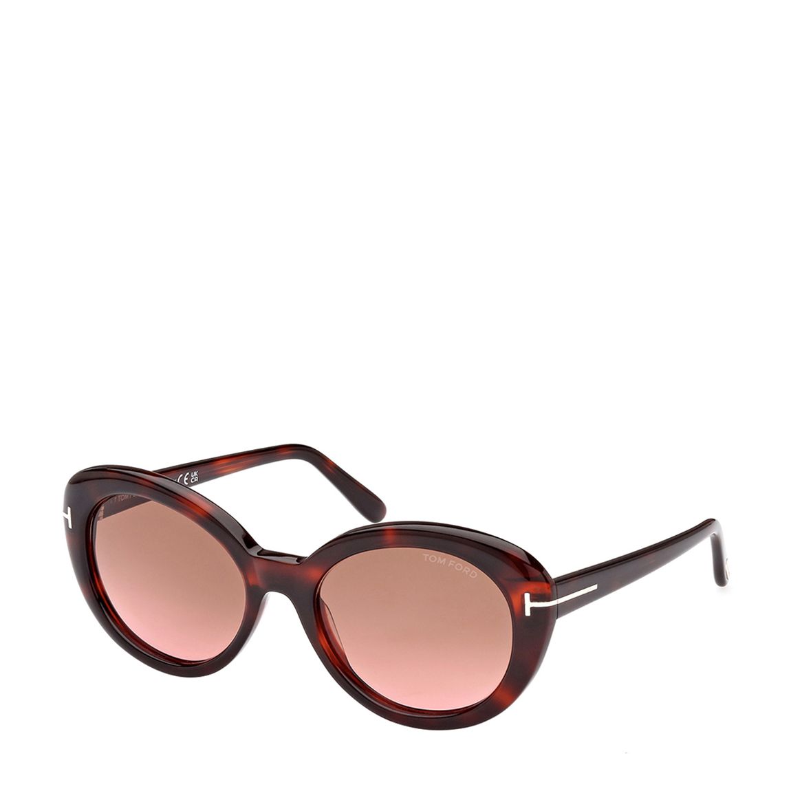 Women's Red Tom Ford Lily Sunglasses 55mm main product photo