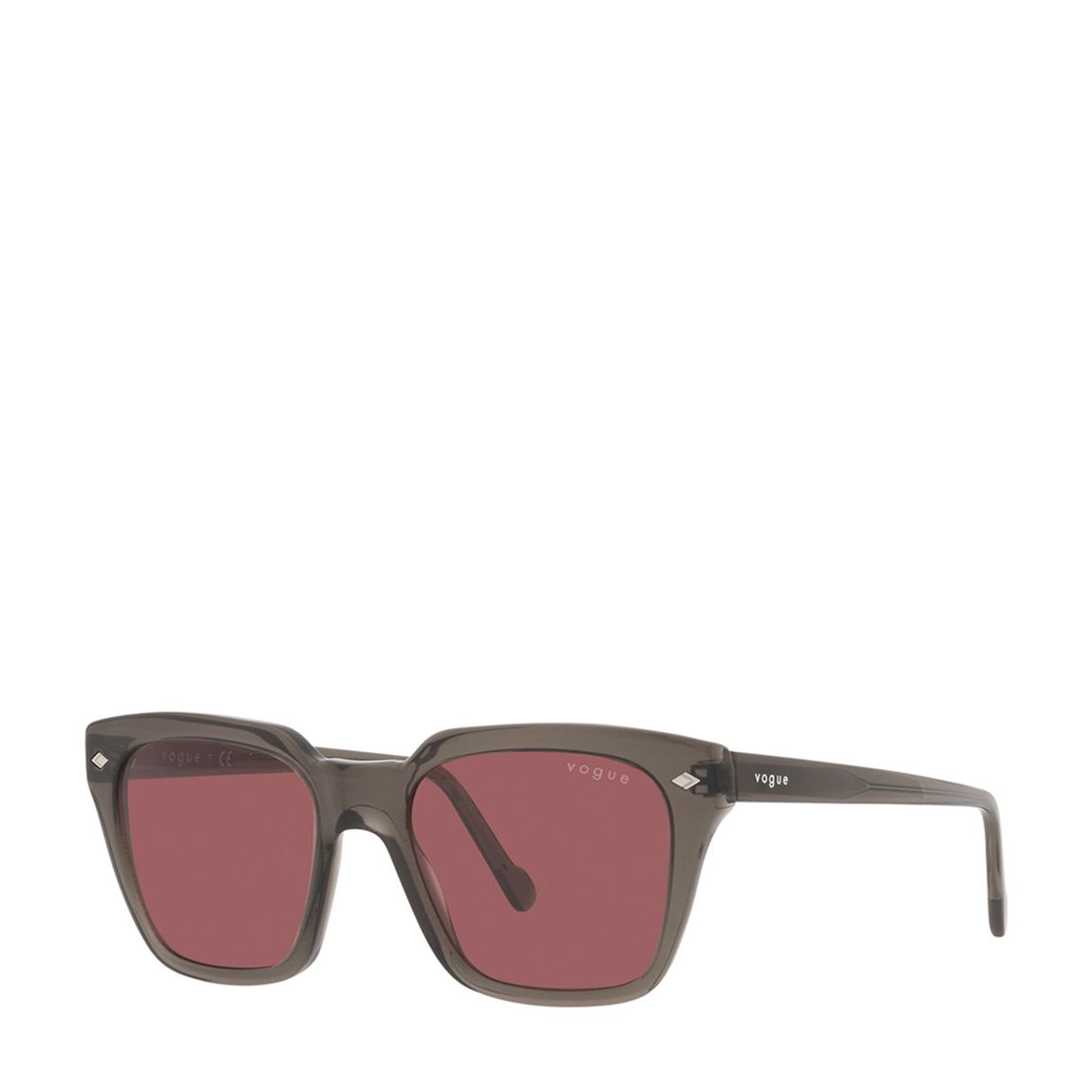 Transparent Grey Square Sunglasses main product photo